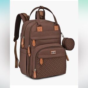 Brown diaper bag